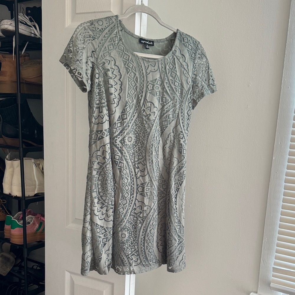 Olive Dress w/ Cutout Designs